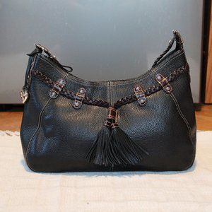 Vintage Brighton Black Leather Handbag